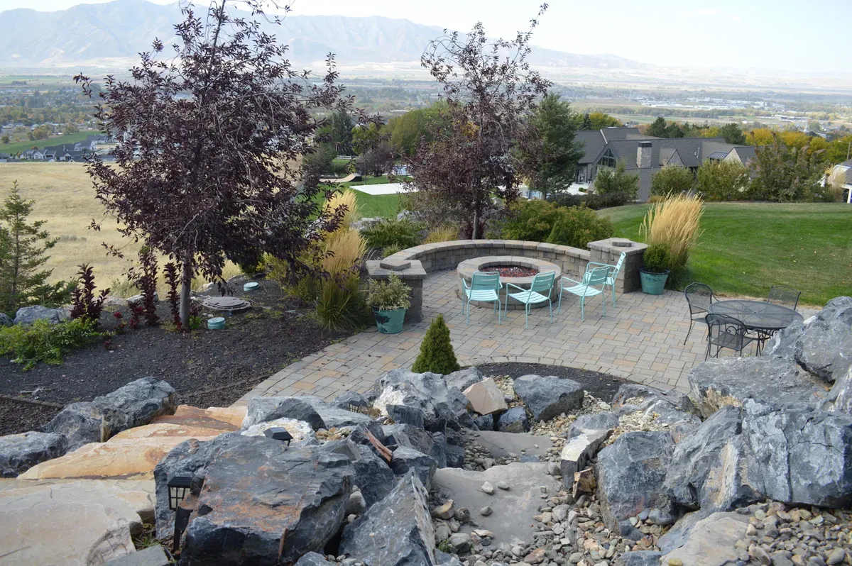 Maintained residential property with efficient irrigation