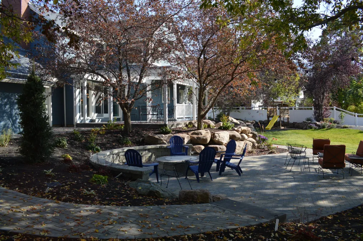 Residential hardscape installation in Logan, UT