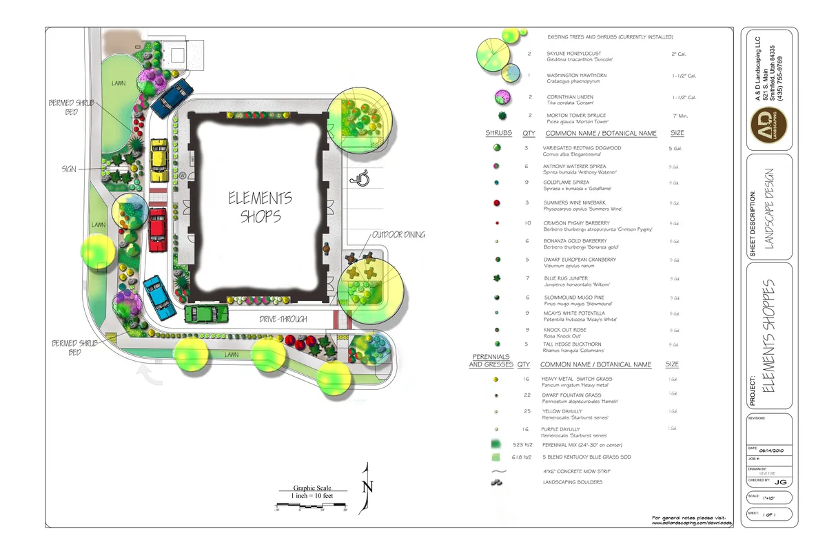 Custom Landscape Design Plan, Cache Valley