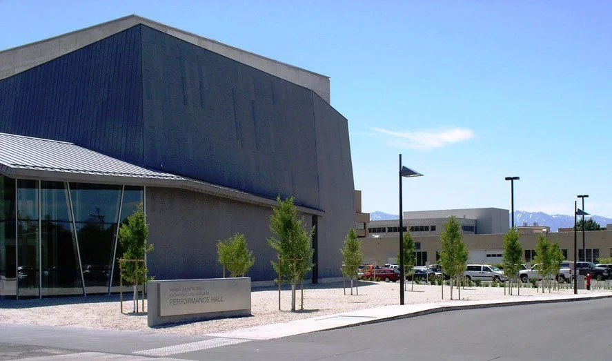 A & D Landscaping commercial landscape project at USU Performance Hall